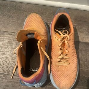 Hoka Clifton  Orange Athletic Shoes size 9